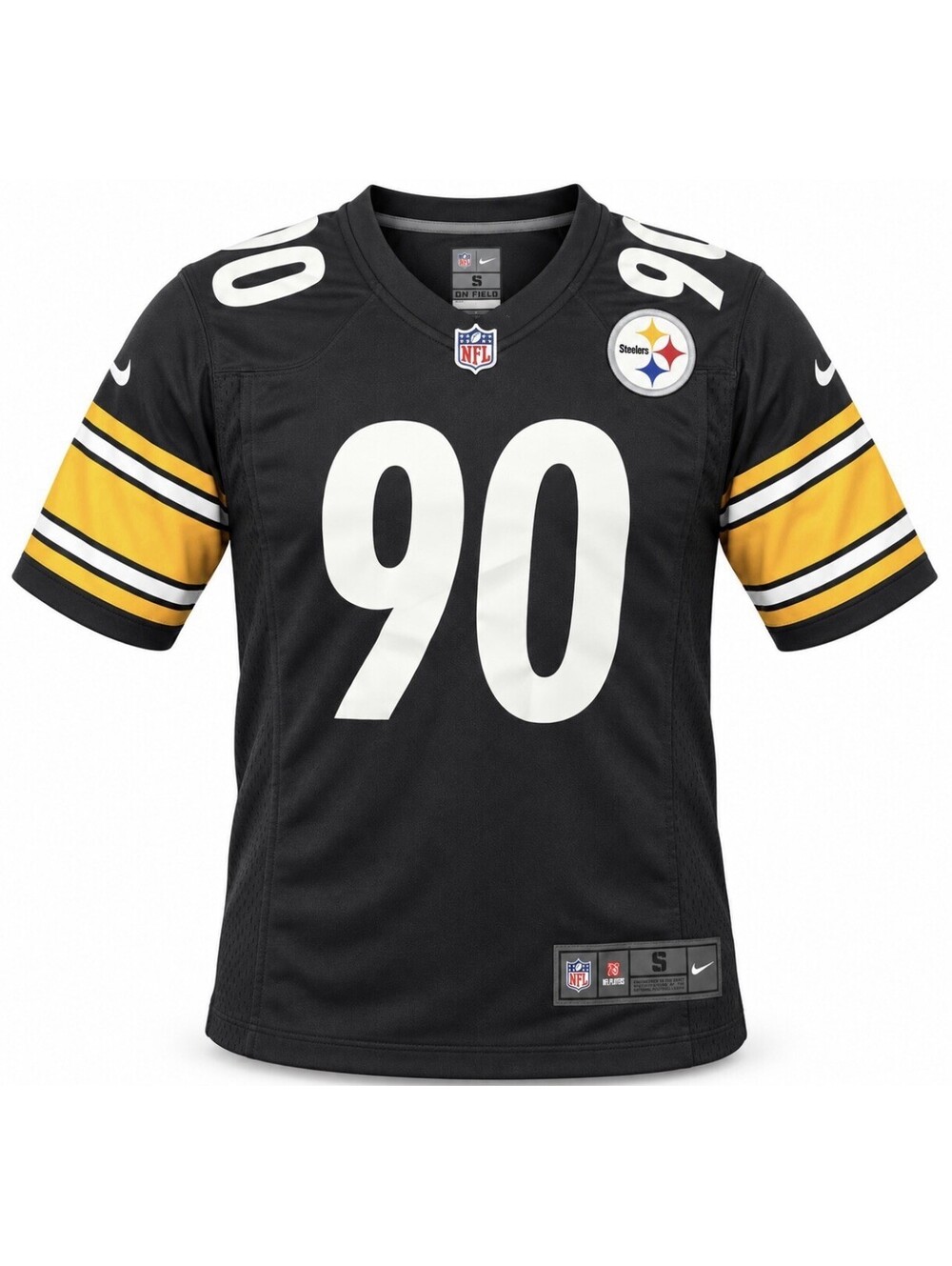 Nike T.J. Watt Pittsburgh Steelers #90 On Field Jersey Men’s Small Black (Read)